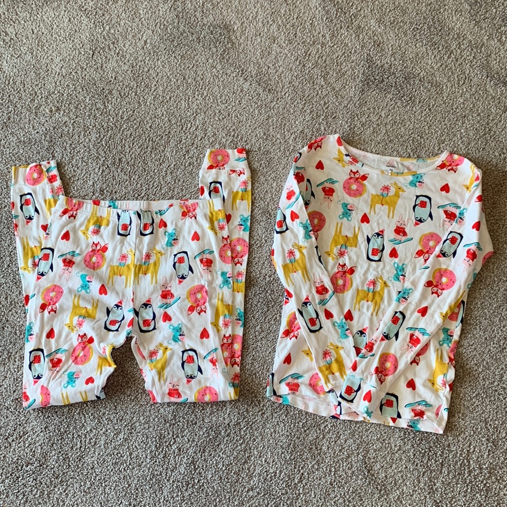 CARTERS GIRLS PAJAMA SET SIZE 14 LIKE NEW